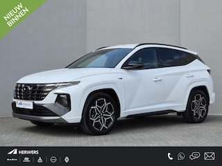 Hyundai Tucson 1.6 T-GDI HEV N Line / Elektrische achterklep / Achteruitrijcamera / Trekgewicht 1650 kg / Adaptief cruise control / Stuur- & Stoelverwarming / Draadloze telefoon lader / Apple Carplay Android Auto / Krell Audio Systeem / Keyless Entry/Start /