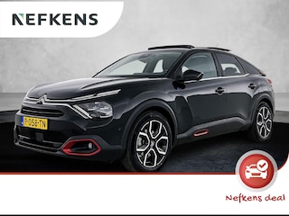Citroën C4 Shine 50 kWh 136pk | Accu 92% | Navigatie | Panoramisch schuif-kanteldak | Achteruitrijcamera | Lederen comfortstoel elektrisch+verwarmd+massage | Climate Control | Adaptieve Cruise Control | Full Led koplampen | Head-up display | Parkeersensoren v+a | Keyless | Dodehoeksensor | Apple Carplay / Android Auto | Bluetooth | DAB+ radio | Donker getint glas | 18" lichtmetalen velgen |