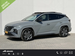 Hyundai Tucson 1.6 T-GDI HEV N Line Sky / Elektrische achterklep / Adaptieve cruise control / Elektrisch schuif-kanteldak / Trekhaak (1650 KG) / Stoelverwarming voor en achter / Stoelventilatie /
