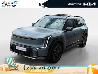 Kia EV9 GT-Line AWD 99.8 kWh | UNIEKE KLEUR! | 7-zits | Panoramadak | Stoel + Stuurverwarming | Stoelventilatie | Massage | Leder | Meridian Premium Sound | Demo | Direct Leverbaar | 21 Inch | Head-Up Display | 360 Camera | Fabrieksgarantie |