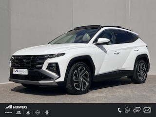Hyundai Tucson 1.6 T-GDI PHEV Premium Sky 4WD / Accu SoH 100 % / Panorama schuifdak / Wit leder / HUD / Camera / Elektr. stoelen & klep / Stoelventilatie / Stuur-, stoel- en achterbankverwarming /19" LM wielen & All Season banden /