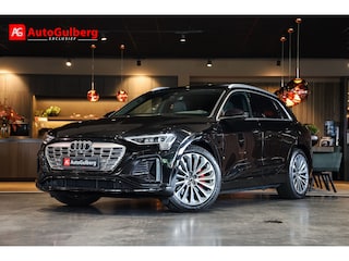 Audi Q8 e-tron 55 quattro S Black Edition Competition 115 kWh Sportstoelen leder, Panoramadak, ACC, Bang & Olfsen Sound, Camera, Virtual cockpit, 4 Zone airco, Hulp pakket Tour, S-Line/ Ambiente plus/ Glas pakket, Matrix Led, Rode remzadels, Lmv 21''.