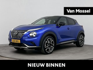Nissan Juke 1.6 Hybrid N-Design 143PK | Automaat | Navigatie | Adaptieve Cruise Control met Stuurhulp | Stoel- en Stuurverwarming | 360 Camera | Dodehoekdetectie | Apple CarPlay & Android