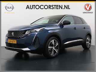 Peugeot 3008 131PK Automaat GT Adap.Cruise Stoelverwarming Elek.Achterklep 3D-Navi 360°Camera Apple Carplay Android Auto Ecc Pdc Privacy Glas Lmv Led Connected-Apps Bluetooth Lane Assist Led Dodehoeksensor Voorzien van All-Season banden