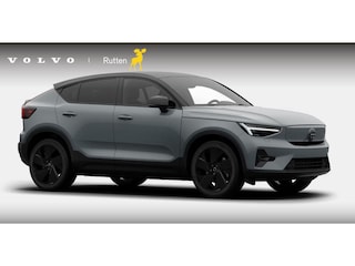 Volvo EC40 Twin Motor Plus Black Edition Europa 82 kWh Lighting Climate Visual Park Assist Dak hoogglans zwart Extra getint glas achter