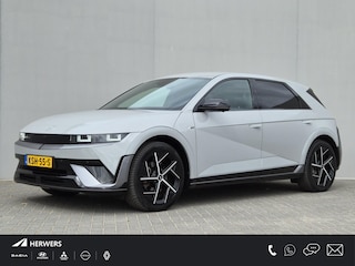 Hyundai Ioniq 5 N Line Limited AWD 84 kWh / SOH 98% / Dealer onderhouden / Fabrieksgarantie tot 03-2030 / CCS snelladen / All season banden / Warmtepomp / Rondomzicht camera / Trekgewicht 1600 kg / Head Up Display / Bose Audio Systeem / Stuur- Stoel & Achterbank verwarming / Stoelventilatie /