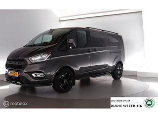 Ford Transit Custom 300 2.0 TDCI 130pk Sport Titanium Black DC leder|2xschuif|cam|6pers.|lmv18