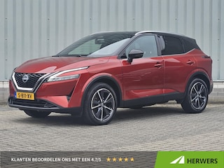 Nissan Qashqai 1.3 MHEV Tekna / Trekhaak 1800KG / Adaptief Cruise Control / Panoramadak / Elektrisch Verstelbare Bestuurdersstoel / Head- Up Display / 360 Graden Camera / Elektrische Achterklep / Apple Carplay & Android Auto / Draadloze Telefoon Lader / Navigatie / Climate Control / Dode Hoek Detectie /