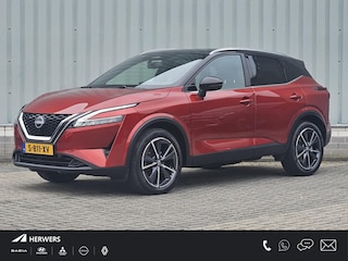 Nissan Qashqai 1.3 MHEV Tekna / Trekhaak 1800KG / Adaptief Cruise Control / Panoramadak / Elektrisch Verstelbare Bestuurdersstoel / Head- Up Display / 360 Graden Camera / Elektrische Achterklep / Apple Carplay & Android Auto / Draadloze Telefoon Lader / Navigatie / Climate Control / Dode Hoek Detectie /