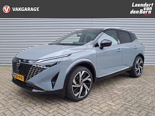 Nissan Qashqai 1.3 MHEV Xtronic Tekna Plus | Panorama Dak | BOSE | Automaat | Leer | 20'' LM | Cruise control adaptief | Draadloze telefoonlader | Apple Carplay/Android Auto | Head-up display