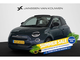 Fiat 500 1.0 Hybrid La Prima Cabrio Camera LED Stoelverwarming Leder