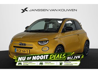 Fiat 500 1.0 Hybrid La Prima Cabrio Camera LED Stoelverwarming Leder