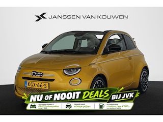 Fiat 500 1.0 Hybrid La Prima Cabrio Camera LED Stoelverwarming Leder