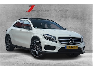 Mercedes-Benz GLA 180 Ambition 1e eigenaar dealeronderhouden 63155 NAP AMG Line met oa leren bekleding panorama schuifdak camera navigatie stoelverwarming pdc ecc cruise lmv sportstoelen led  AMG LINE