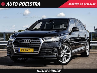 Audi Q7 3.0 TFSI quattro S-Line 7p Panoramadak B&O Advanced Nachtzicht Luchtvering Leder ACC HUD Virtual Cockpit Soft-Close Achterasbesturing Trekhaak 21"