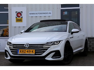 Volkswagen Arteon 1.4 TSI eHybrid R-Line*Parelmoer Wit*Perfect Onderh.*Pano/ACC/HUD/Sfeer/Elek. Trekhaak/Half Leder/Stoelverw./Stuurverw./Massage/360/IQ Drive/19 inch LM*