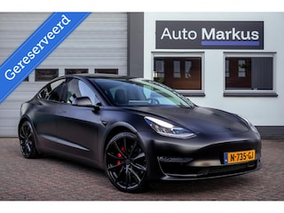 Tesla Model 3 Performance AWD 75 kWh|Matte Gespoten|Uniek|Zeer netjes