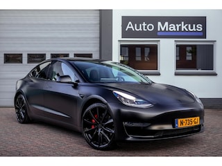Tesla Model 3 Performance AWD 75 kWh|Matte Gespoten|Uniek|Zeer netjes