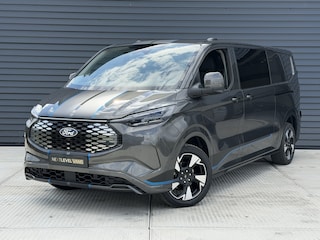 Ford Custom E Sport Dubbel Cabine 218 PK 71 kWh | 360 Camera | 230v Stopcontacten | Elek. Verst. Stoelen | Trekhaak!