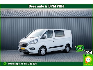Ford Transit Custom 2.0 EcoBlue L1H1 | DC 6-Zits | LED | Cruise | PDC | Airco | Trekhaak