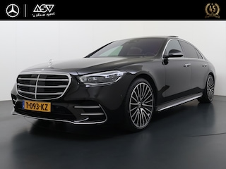 Mercedes-Benz S-klasse 580 4MATIC Lang AMG Line | E-Active Body Control | Achteras Besturing |  Massage Stoelen voor + Achter | Adaptive Cruise Control & Stuur Assistent | Verwarmde voorruit | Burmester High-End 4D Surround System