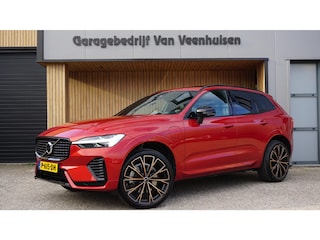 Volvo XC60 2.0 348pk T6 Plug-in hybrid AWD Inscription Pano Led Cruise Leder elek Trekhaak *82362km* 21 inch LM Fusion red *NL auto*