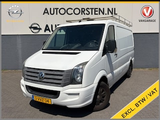 Volkswagen Crafter 35 2.0TDI 136PK L2H1 BM 3-Peroons Trekhaak Cruise Control Airco Camera Navi Google®-Maps Imperiaal Lmv Betonplex Vloer Wandbetimmering Schuifdeur Achterdeuren 2.000KG Trekgewicht Origineel Nederlandse Auto Euro 5