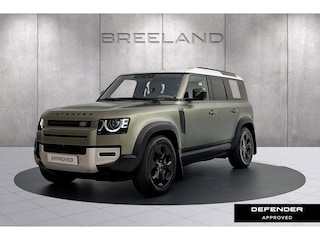 Land Rover Defender 110 2.0 P400e 110 HSE | Panoramadak | Elektrische Trekhaak | Matte Pangea Green Satin