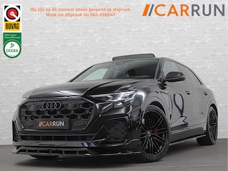 Audi Q8 60e 490pk #RS-Stoelen | 4WS | OLED | Laser-LED | Carbon | Massage | Ventilatie | Valcona Leder+ Pakket | B&O Sound | 23'' | Alcantara hemel | Head-Up | Soft-Close | Panodak | 2x Memory | Trekhaak | Keyless-Entry | Luchtvering | Achterasbesturing | Nw.Pr. 160.000,= | Fabrieksgarantie | Direct rijden.