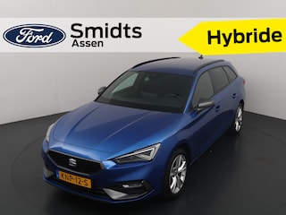 Seat Leon Sportstourer 1.5 TSI e-Hybrid 204pk FR Business | Trekhaak | Stoel- en stuurwiel verwarming | Adapt. Cruise | Camera | 1/2 leer | Fabrieksgarantie t/m 05-2029 |