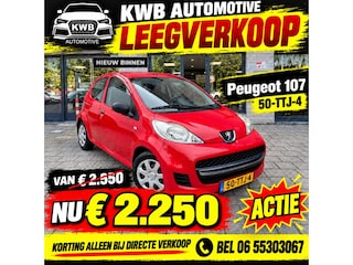 Peugeot 107 1.0-12V 5Drs Nieuwe apk Beurt