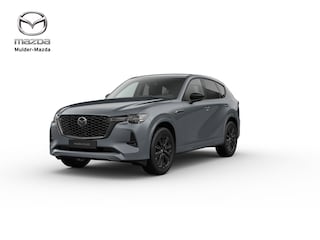 Mazda CX-60 e-Skyactiv PHEV Homura Plus - Zwart Nappa Leder | 12,3-inch TFT-kleurendisplay met bediening via centrale HMI Commander, touchscreen (voor Apple CarPlay / Android Auto™) of voice control | 12,3-inch digitale meterset | 20-inch lichtmetalen velgen, Black