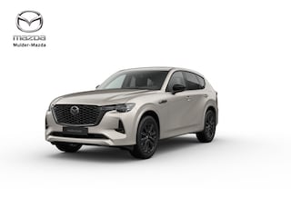 Mazda CX-60 e-Skyactiv PHEV Homura Plus - Zwart Nappa Leder | 12,3-inch TFT-kleurendisplay met bediening via centrale HMI Commander, touchscreen (voor Apple CarPlay / Android Auto™) of voice control | 12,3-inch digitale meterset | 20-inch lichtmetalen velgen, Black