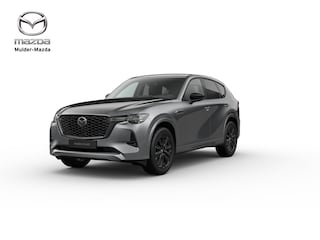 Mazda CX-60 e-Skyactiv PHEV Homura Plus - Zwart Nappa Leder | 12,3-inch TFT-kleurendisplay met bediening via centrale HMI Commander, touchscreen (voor Apple CarPlay / Android Auto™) of voice control | 12,3-inch digitale meterset | 20-inch lichtmetalen velgen, Black