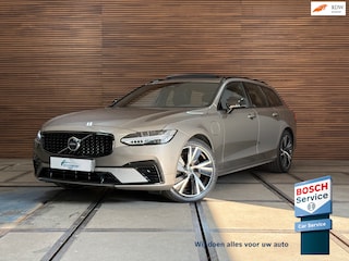 Volvo V90 2.0 T6 Plug-in hybrid AWD Ultimate Dark | FaceLift | Luchtvering | Xenium Pakket | Licht Pakket | HUD | 360cam |