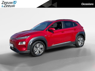 Hyundai Kona EV Premium 64 kWh | LAGE KM STAND! | Leder | Stoel- stuurverwarming | Navi