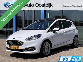 Ford Fiesta 1.0 EcoBoost Vignale 125PK Nieuwe Distributieriem Panodak Winterpack Adaptieve Cruise Camera Navi Vol-Leder B&O Climate Privacy Glass Keyless *Full-Options*