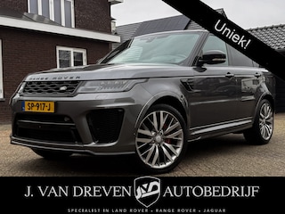 Land Rover Range Rover Sport 5.0 V8 SC SVR 576 PK ! Facelift ! Carbon ! Pano, Cruis, Airco, Stoelverw voor + achter!