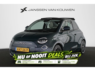Fiat 500 La Prima 24 kWh Cabrio Leder Stoelverwarming Camera JBL Keyless