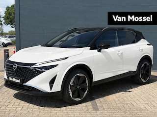 Nissan Qashqai 1.5 e-Power Tekna Plus 205PK | Rijklaarprijs! | Head-Up Display | BOSE Audio | Panoramadak | Stoel,- Stuur en Voorruitverwarming | 20'' Inch Velgen | Apple CarPlay & Android Auto | Nieuw uit voorraad leverbaar!