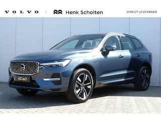 Volvo XC60 2.0 T6 Plug-in hybrid AWD Essential | Denim Blue metallic | Cardamom Nordico bekleding | 19 inch lichtmetalen velgen met all season banden | Adaptieve Cruise Control | Park Assist voor & achter met camera | Stoel- & stuurwielverwarming