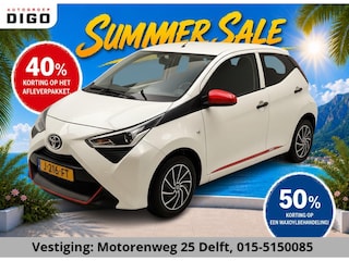 Toyota Aygo 1.0 VVT-i CORAL RED PACK 1e EIG. GARANTIE 7-2030* AIRCO. CARPLAY NAVI.PRIVACY GLASS. COMFORT PACK.100% OH