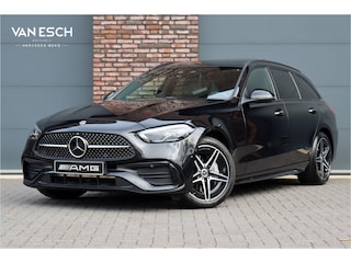Mercedes-Benz C-klasse Estate 300 e AMG Line | Distronic | Panoramadak | Memory | Surround Camera | Verwarmd Stuurwiel | Carplay | Sfeerverlichting Premium |