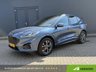 Ford Kuga 2.5 PHEV ST-Line X / Panorama schuifdak / 1.500 kg trekgewicht / Parkeer assistent / Navi / B&O audio / Apple Carplay Android / Stuur-, stoel- en achterbankverwarming / Elektr. stoel & klep / 18" LM wielen /