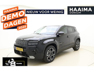 Jeep Avenger Summit 54 kWh | Navigatie | LED projector koplampen | Elektrische achterklep | 18'' lichtmetalen velgen | Camera | Stoelverwarming | Snel leverbaar!