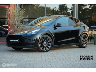 Tesla Model Y Performance AWD 75 kWh | 92,2% SOH | 21" Uberturbine | Stoel en stuurwielverwarming | 534 PK | Pano | BTW-auto | Carbon Spoiler | Camera