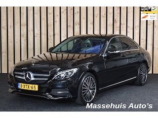 Mercedes-Benz C-klasse 180 Ambition Comfort Automaat 88dkm Burmester Trekhaak Stoelverw. NL-auto Carplay Cruise Led Leer + Nwe APK