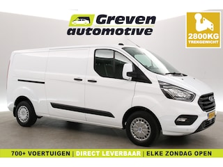 Ford Transit Custom 2.0 TDCI L2H1 | 2800kg Trekgew. | Airco | Cruise | 3 Zits | Carplay | Trekhaak | Parkeersens.