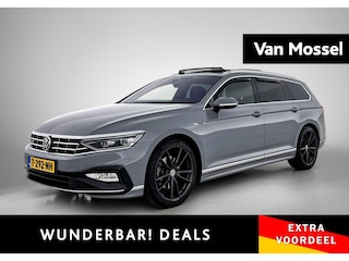 Volkswagen Passat Variant 1.5 TSI R-Line Business | 150 PK | Automaat | Black Style | Trekhaak | Stoelverwarming | Navigatie PRO (Groot Scherm) | Ergo Active Stoelen (Memory + Massage) | Leder | Panorama Schuif/Kantel Dak
