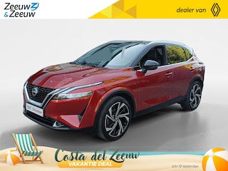 Nissan Qashqai 1.3 MHEV Xtronic Tekna Plus |Nappa lederen bekleding| Bose audio | Head-up display | Trekhaak | 1800kg trekgewicht | All season banden | Stoelmassage | Stoelgeheugen | Stoel-, voorruit- en stuurverwarming